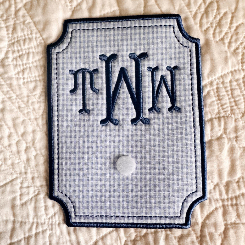 Personalized Baby Milestone Marker Set | Interchangeable Monthly Photo Prop | Embroidered Newborn to 12 Months