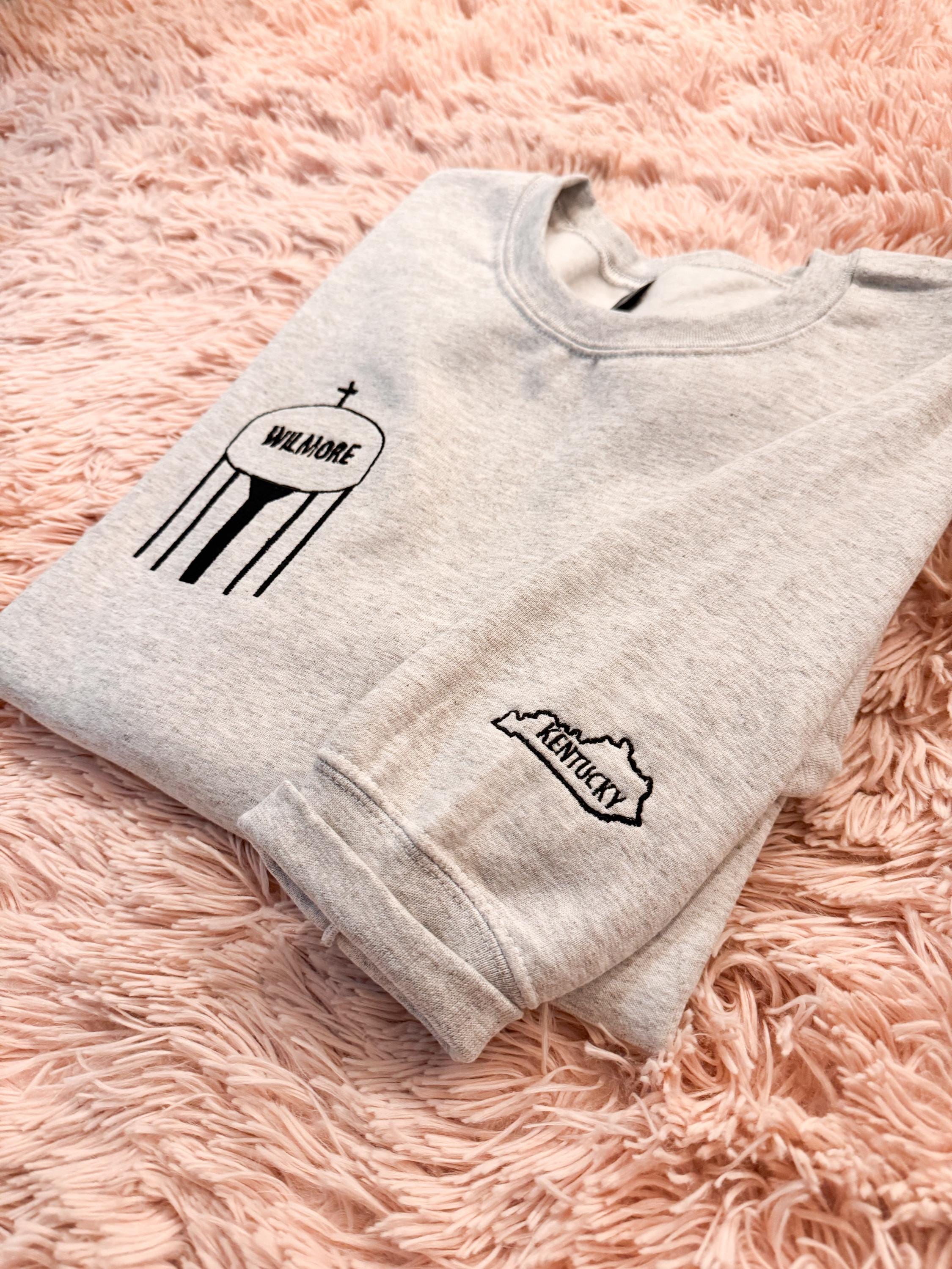 Embroidered Wilmore Kentucky Sweatshirt | Water Tower Crewneck