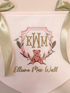 Embroidered Baby Name Banner | Custom Nursery Wall Hanging, Monogram Decor
