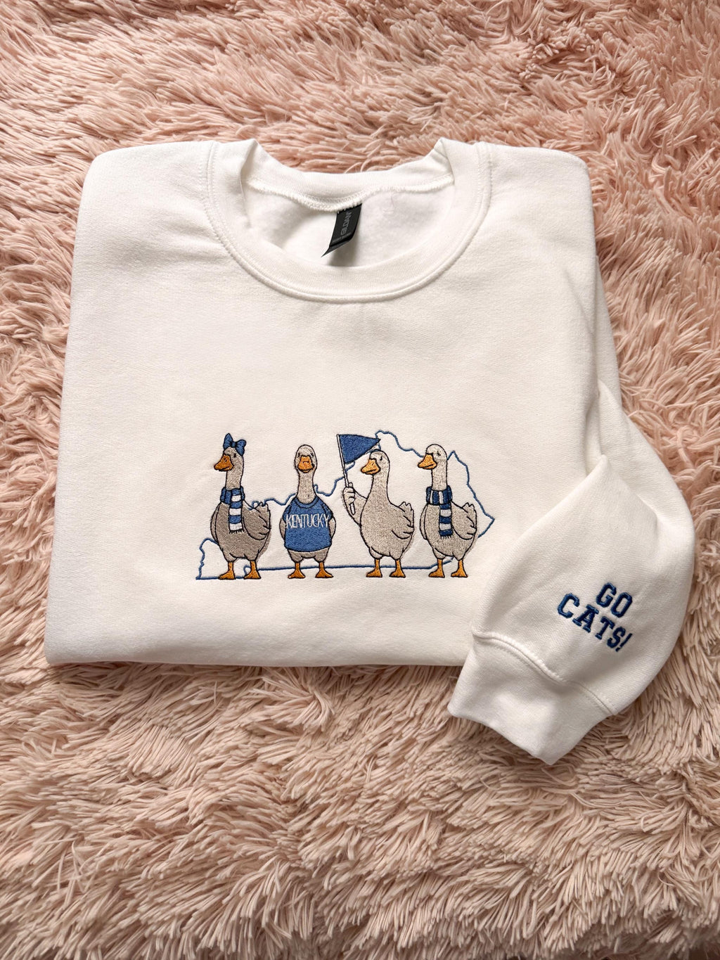 Embroidered Goose Kentucky Sweatshirt | Game Day Crewneck
